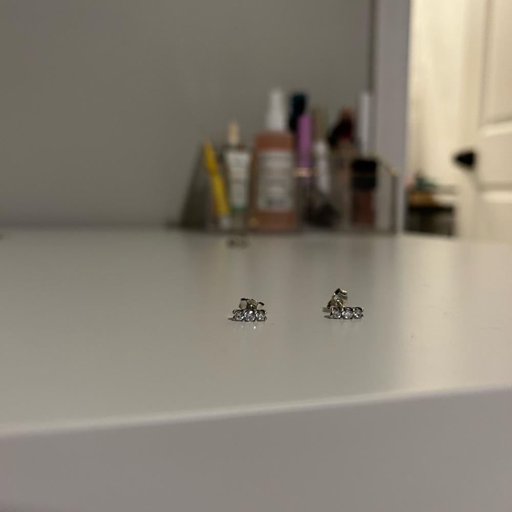 Silver Pandora Studs